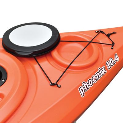Image showing 7 th Sun Dolphin Phoenix 10.4, Sit-in Recreational Kayak with Paddle, Tangerine