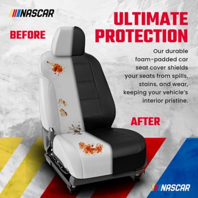 Image showing  Car Seat Cover Set 6 pc. Front Automotive Seat Covers Airbag Compatible Interior Covers Cars, SUVs, Trucks