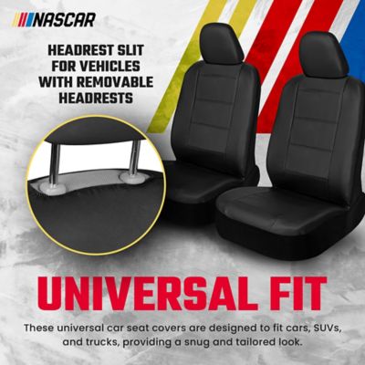 Image showing  Car Seat Cover Set 6 pc. Front Automotive Seat Covers Airbag Compatible Interior Covers Cars, SUVs, Trucks