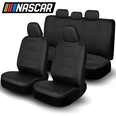 NASCAR Car Seat Cover Set 11 Piece Front and Back Automotive Seat Covers Interior Covers for Cars, SUVs, & Trucks