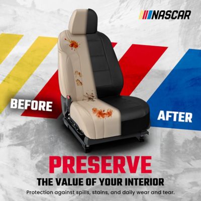 Image showing 2 th NASCAR Car Seat Cover Set 11 pc. Front and Back Automotive Seat Covers Interior Covers for Cars, SUVs, & Trucks