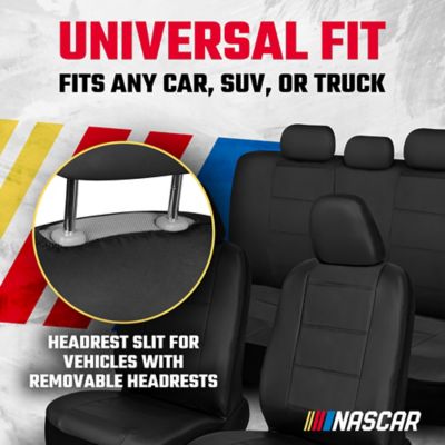 Image showing 4 th NASCAR Car Seat Cover Set 11 pc. Front and Back Automotive Seat Covers Interior Covers for Cars, SUVs, & Trucks