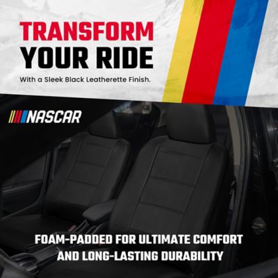 Image showing 6 th NASCAR Car Seat Cover Set 11 pc. Front and Back Automotive Seat Covers Interior Covers for Cars, SUVs, & Trucks