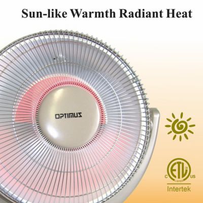 Image showing  14 in. Oscillation Dish Heater with Remote Control