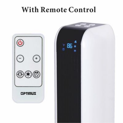 Image showing  17 in. Oscillating Tower Heater with Remote, Digi Temp Readout & Setting