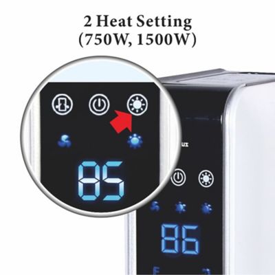 Image showing  29 in. Oscillating Tower Heater with Digital Temperature Readout & Setting, Remote Control
