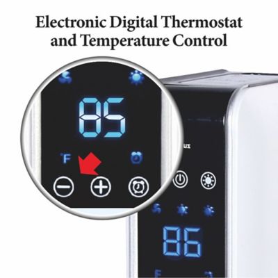 Image showing  29 in. Oscillating Tower Heater with Digital Temperature Readout & Setting, Remote Control