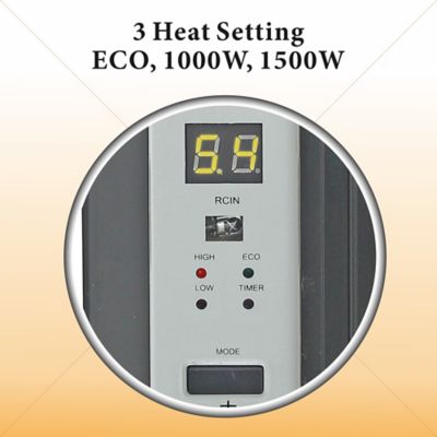 Image showing  Infrared Quartz Heater With Remote Control, LED Display