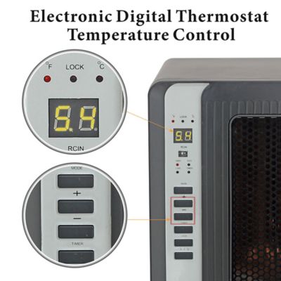Image showing  Infrared Quartz Heater With Remote Control, LED Display