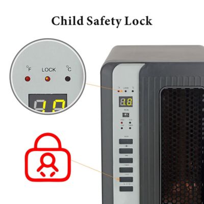 Image showing 5 th Optimus Infrared Quartz Heater With Remote Control, LED Display