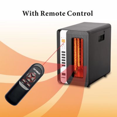 Image showing 6 th Optimus Infrared Quartz Heater With Remote Control, LED Display
