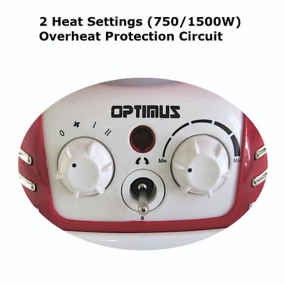 Image showing 5 th Optimus Retro Design Oscillating Fan Heater