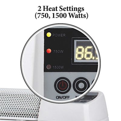 Image showing  30 in. Baseboard Convection Heater with Digital Display & Thermostat