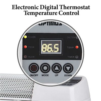 Image showing  30 in. Baseboard Convection Heater with Digital Display & Thermostat