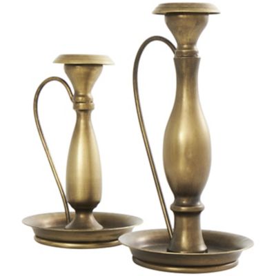 Image showing  Metal Antique Style Decorative Candle Holder with Candle Plates and Handles