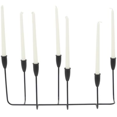 Image showing  Metal Long Tapered 7 Holder Decorative Candelabra