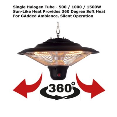 Image showing  Garage-Outdoor Hanging Infrared Heater with Remote Control