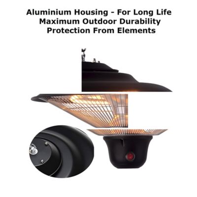 Image showing  Garage-Outdoor Hanging Infrared Heater with Remote Control