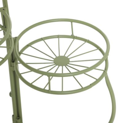 Image showing 5 th Harper & Willow Metal 3 Tier Starburst Indoor Outdoor Plantstand