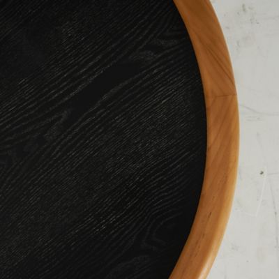 Image showing 5 th Harper & Willow Aluminum Metal Drip Abstract Living Room Coffee Table with Melting Designed Legs and Black Glass Top