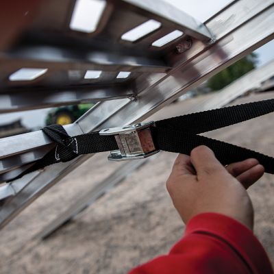 Image showing 7 th Yutrax 90 in. Heavy-Duty Arched Ramps, High-Strength Extruded Aluminum, 3000 lb. Load Capacity