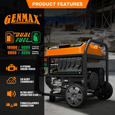 Image showing  12,000 W Peak Dual Fuel Electric Start Generator