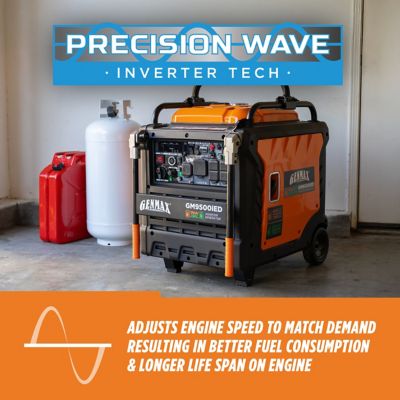 Image showing  9,500 Watt Peak Dual Fuel Electric Start Inverter Generator