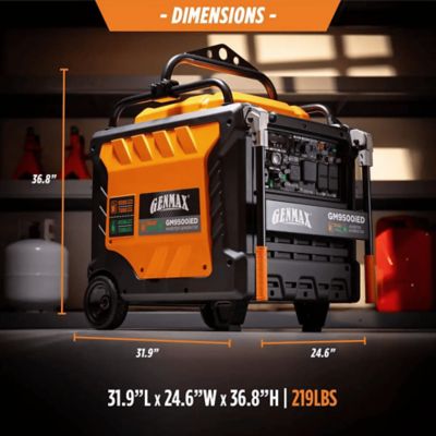 Image showing  9,500 Watt Peak Dual Fuel Electric Start Inverter Generator