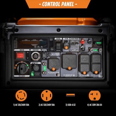 Image showing  9,500 Watt Peak Dual Fuel Electric Start Inverter Generator