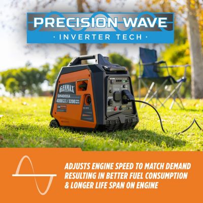 Image showing  4,000 Watt Peak Inverter Generator