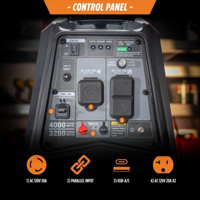 Image showing 6 th GENMAX 4,000 W Peak Inverter Generator