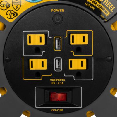 Image showing  PowerGrip, Extension Cord Reel, 50 ft.