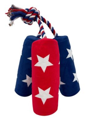 Retriever Mega Firecracker Plush Dog Toy