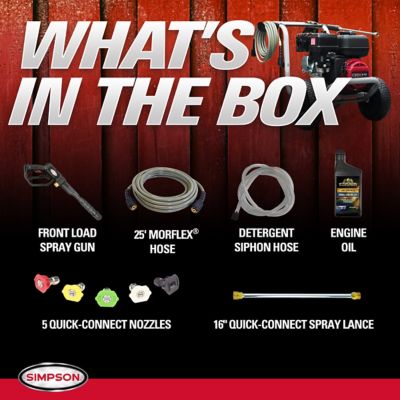Image showing 8 th SIMPSON Megashot 49-State 3400 PSI at 2.5 GPM CRX 210 with OEM Technologies Axial Cam Pump Cold Water Gas Pressure Washer