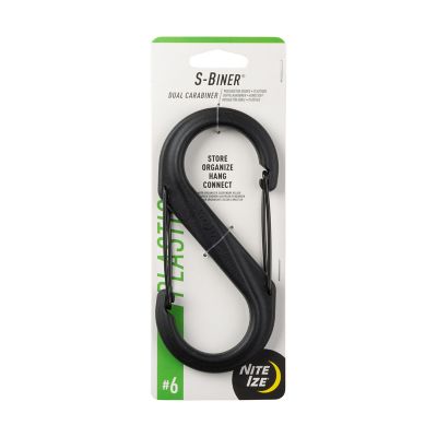 Nite Ize S-Biner Plastic Dual Carabiner #6 - Black