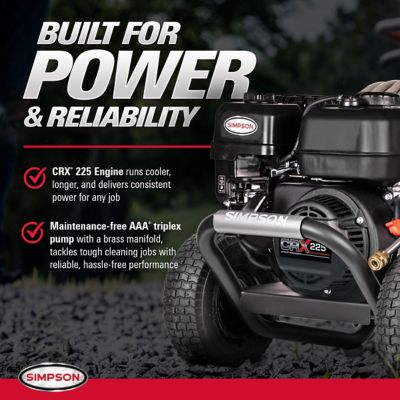 Image showing  PowerShot 49-State 3700 PSI at 2.5 GPM CRX with AAA Triplex Pump Cold Water Gas Pressure Washer