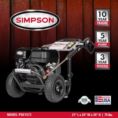 Image showing  PowerShot 49-State 3700 PSI at 2.5 GPM CRX with AAA Triplex Pump Cold Water Gas Pressure Washer