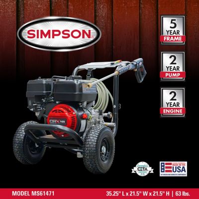Image showing  MegaShot 3100 PSI at 2.3 GPM Gas Pressure Washer, 61471