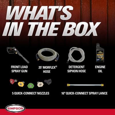 Image showing 8 th SIMPSON MegaShot 3100 PSI at 2.3 GPM Gas Pressure Washer, 61471