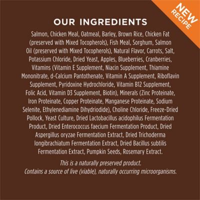 Image showing  Be Natural All Life Stages No Corn, Wheat, Or Soy, Salmon and Brown Rice Recipe Dry Dog Food