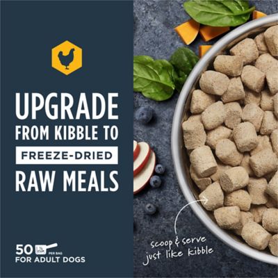 Image showing  Raw Meals Cage-Free Chicken Recipe Grain-Free Adult Freeze-Dried Dog Food, 25 oz.