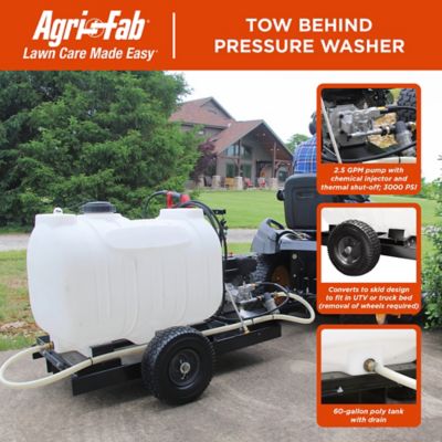 Image showing  60 gal. tow behind pressure washer