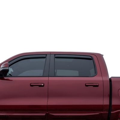 Image showing  Rain Guards In Channel Smoke fits 2015-2024 Ford F-150