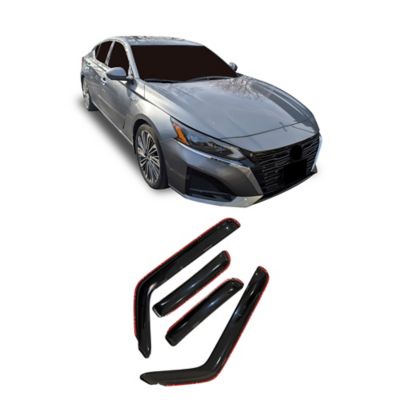 Black Horse Off Road Rain Guards In Channel Smoke fits 2019-2024 Nissan Altima ( Sedan )