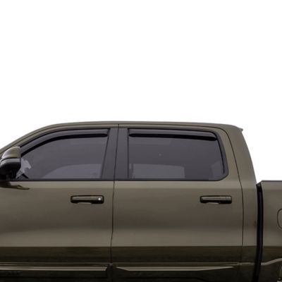 Image showing  Rain Guards In Channel Smoke fits 2022-2024 Nissan Frontier Crew Cab
