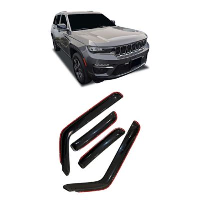 Image showing  Rain Guards In Channel Smoke fits 2022-2024 Jeep Grand Cherokee