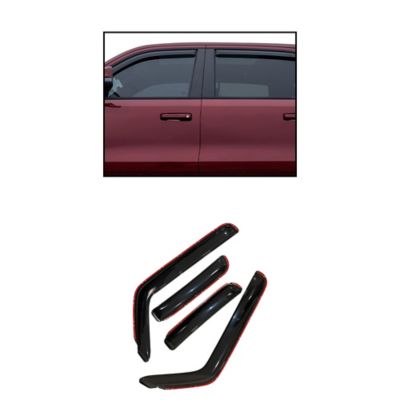 Black Horse Off Road Rain Guards In Channel Smoke fits 2013-2018 Nissan Pathfinder