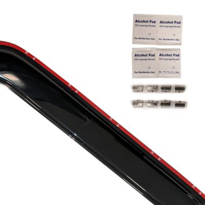 Image showing  Rain Guards In Channel Smoke fits 2013-2018 Nissan Pathfinder