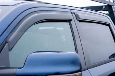 Image showing  Rain Guards Tape On Smoke fits 2004-2015 Nissan Titan Crew Cab