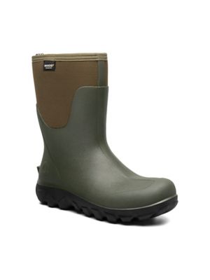 Bogs Men's Classic Seamless Mid Dark Green Waterproof Boot